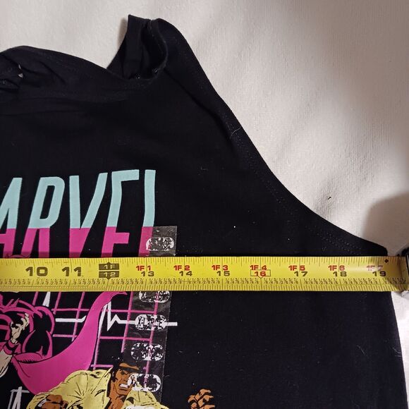 Marvel Comics Tank Top Sz XL Black Open Racer Back Sleeveless Graphic Print NEW - Picture 12 of 13